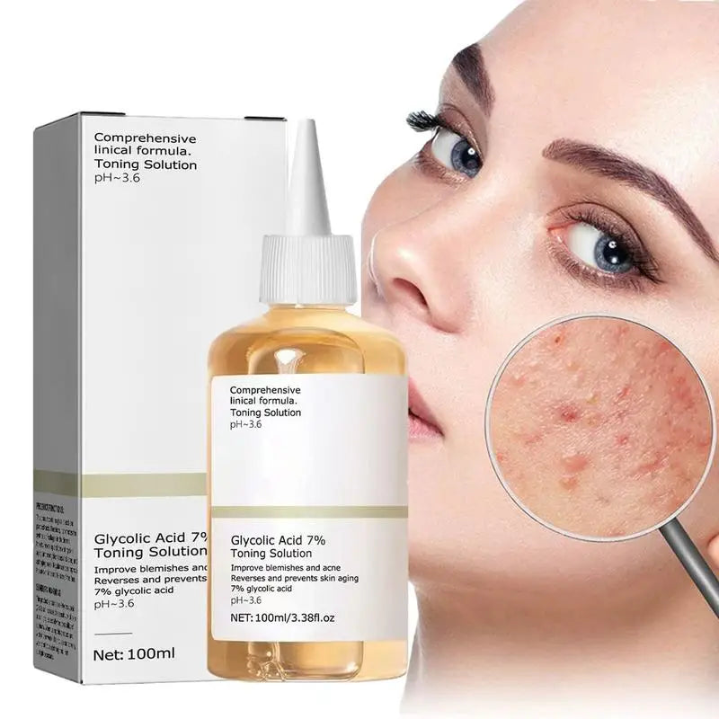 Glycolic Acid 7% Face Toner for Smooth Skin — AHA Exfoliating Toner for Brighter, Even Complexion