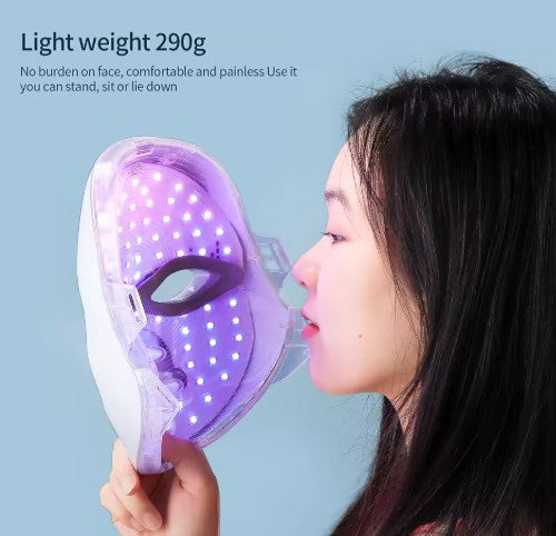Wireless 7-Color LED Face Mask for Skin Rejuvenation — Photon Light Therapy for Acne, Wrinkles and Radiant Skin