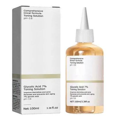 Glycolic Acid 7% Face Toner for Smooth Skin — AHA Exfoliating Toner for Brighter, Even Complexion