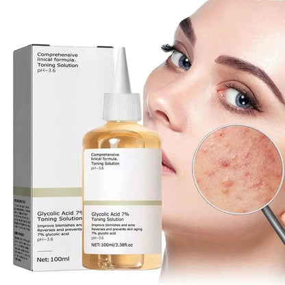 Glycolic Acid 7% Face Toner for Smooth Skin — AHA Exfoliating Toner for Brighter, Even Complexion