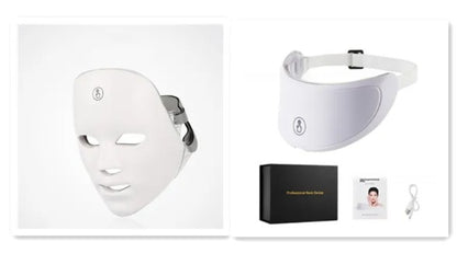 Wireless 7-Color LED Face Mask for Skin Rejuvenation — Photon Light Therapy for Acne, Wrinkles and Radiant Skin