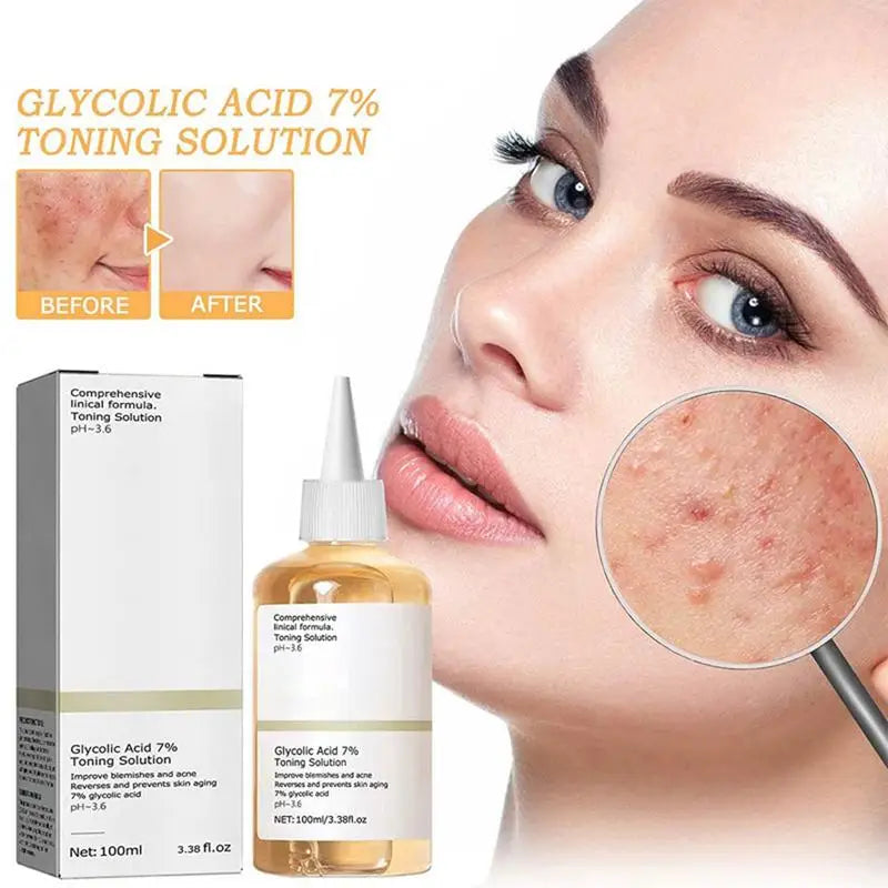 Glycolic Acid 7% Face Toner for Smooth Skin — AHA Exfoliating Toner for Brighter, Even Complexion