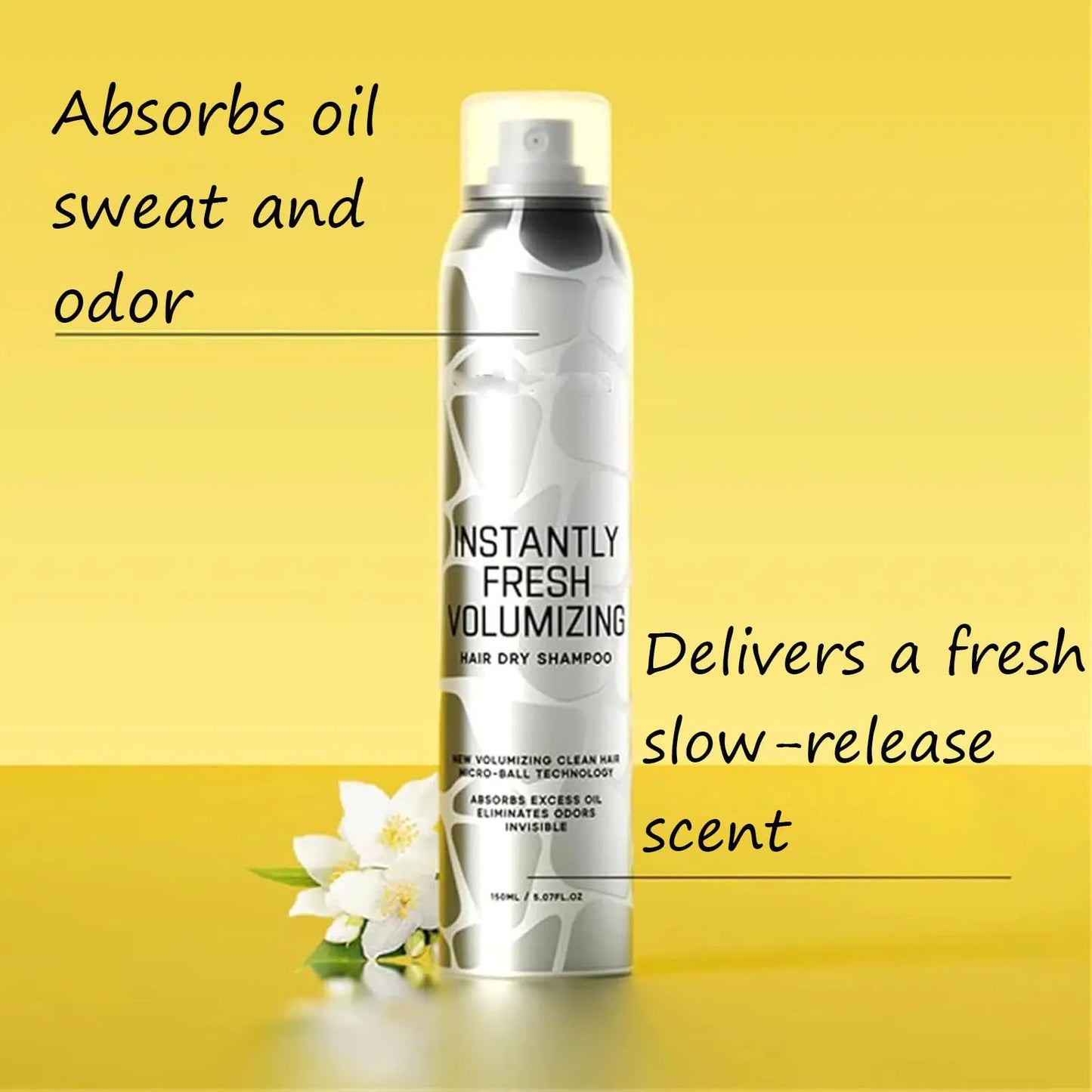 Dry Shampoo Spray for Oily Hair — Instant Oil Absorption, Volume Boost and Invisible Finish